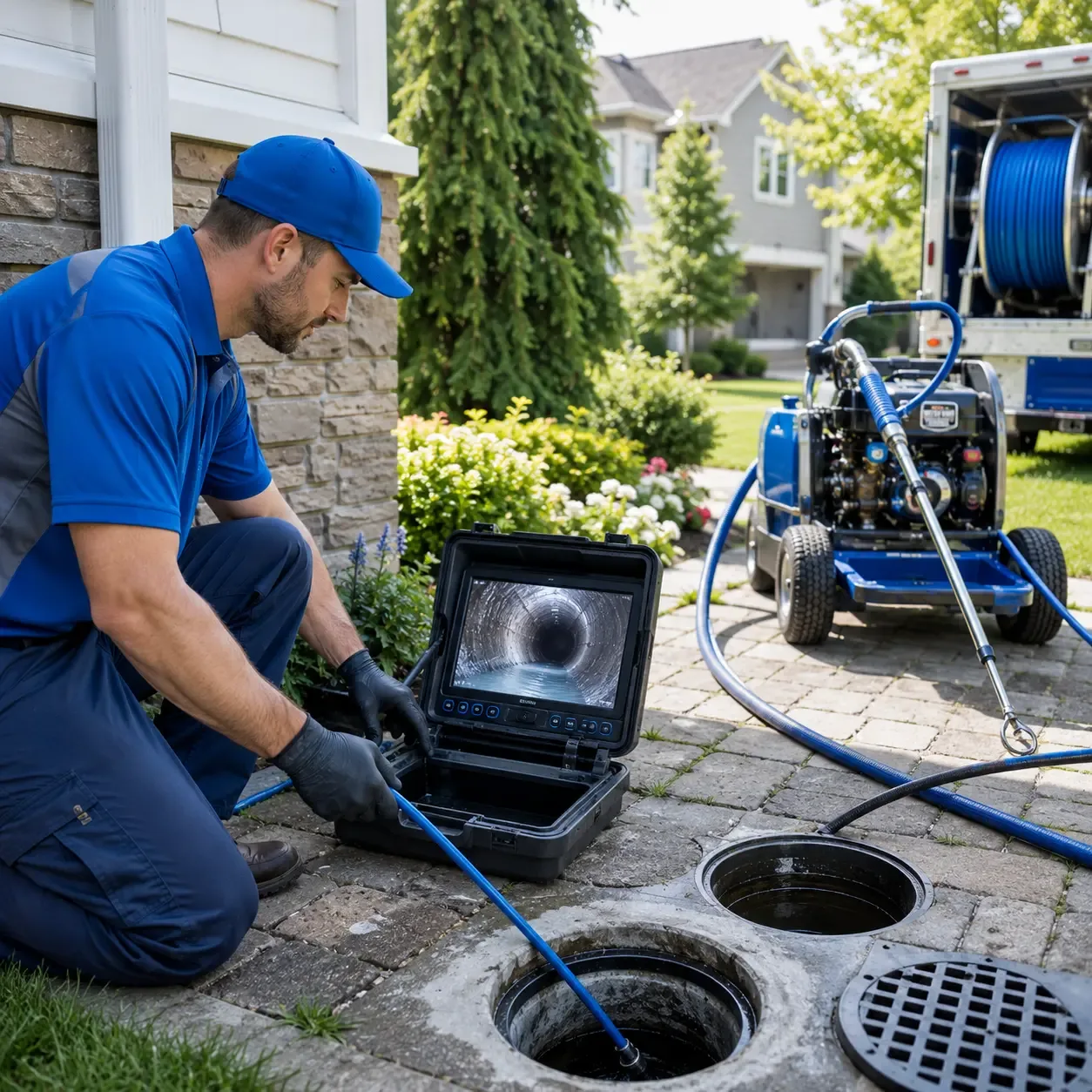 Outdoor drain cleaning professionals serving Bridgewater, MA